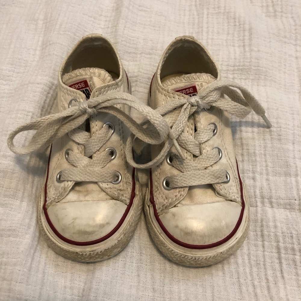 Converse White Low-top Infant 6